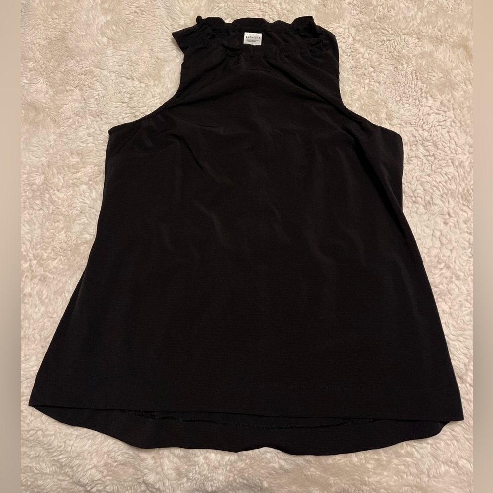 ATHLETA Women’s S Levitate Tank Top Black Adjustable Shirt Hiking Running Work